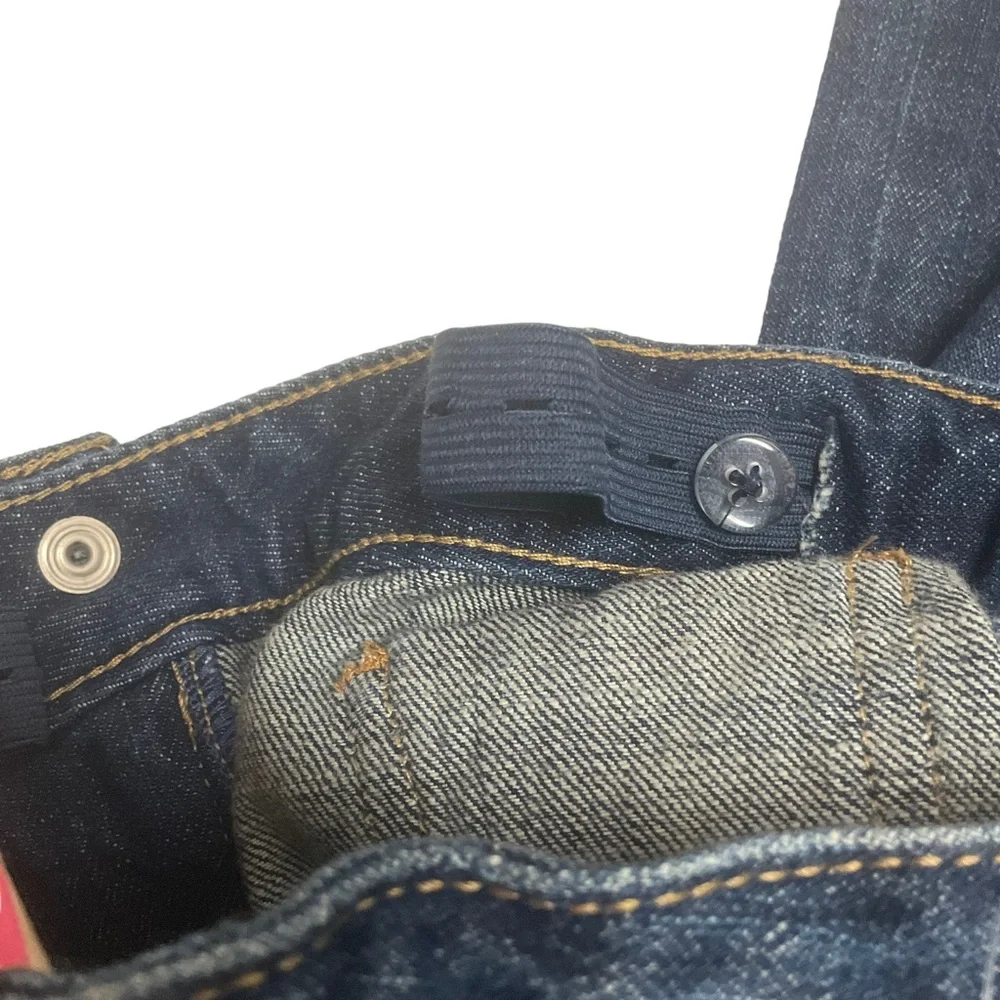 GYMBOREE Girls sz 4 Jeans Bootcut Adjustable Waist Pockets Denim Bows NWT